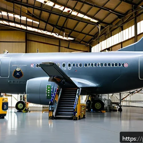 Home 30 공군의 공군 정비병 역할 - A detailed scene inside a modern military aircraft maintenance hangar in Brazil, showcasing a skille...