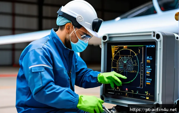 공군의 공군 정비병 장비 목록 - A high-tech aircraft maintenance technician wearing full personal protective equipment including ant...