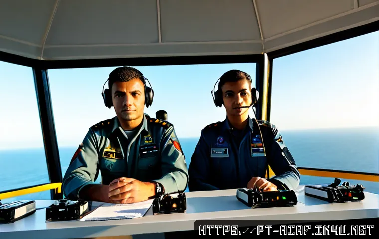 공군 드론 훈련 및 실전 활용 - Photorealistic Brazilian Air Force drone training scene at a modern coastal air base, two uniformed ...